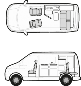 Campervan in Day Layout